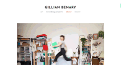 Desktop Screenshot of gillianbenary.com