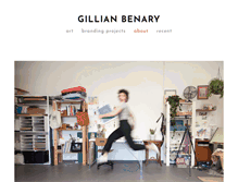 Tablet Screenshot of gillianbenary.com